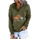 thumbnail image 1 of Blusa de manga larga con bolsillo estampado a la moda para mujer, blusas informales, sudaderas con botones Pompotops FGAJ17287, 1 of 6