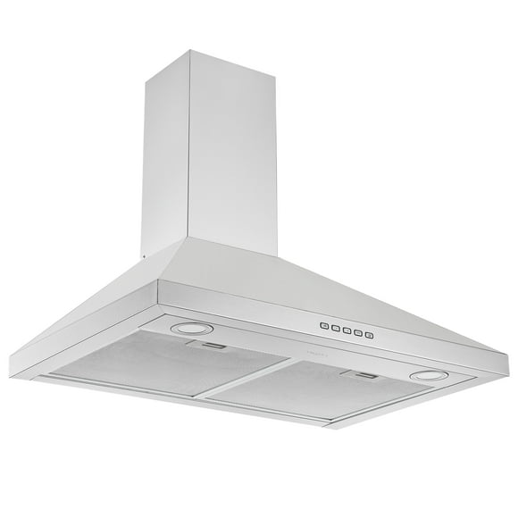 Ancona 30 in. Convertible Wall Mount Pyramid Range Hood in Stainless Steel