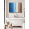 thumbnail image 6 of Blue Brown Wall Art for Living Room,Canvas Picture Wall Decor for Bathroom Bedroom,Gradient Wood Grain Farmhouse Country Painting Artwork for Office Kitchen Hallway Dining Room Home Decor 24"x32", 6 of 8