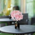 thumbnail image 4 of Luxcidy Hydrangea Artificial Flowers Bouquets, Hydrangeas Floral Arrangement in Glass Vase, Fake Flowers Silk Hydrangea Artificial Flowers, for Wedding Centerpiece Home Party Table Decoration(Pink), 4 of 6