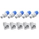 thumbnail image 3 of Conector Powercon de CA de 3 , Enchufe Macho NAC3FCA, Enchufe de AlimentacióN de CA 20A/250V para Luz de Escenario, Pantalla LED Gris, 3 of 5