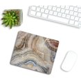 thumbnail image 3 of Marble Mouse Pad Surreal Onyx Stone Surface Pattern with Pale Blue Details Rectangular NonSlip Rubber MousePads for Office Home Laptop 9.5"x7.9"x0.12" Add Elegance to Your Workspace, 3 of 5