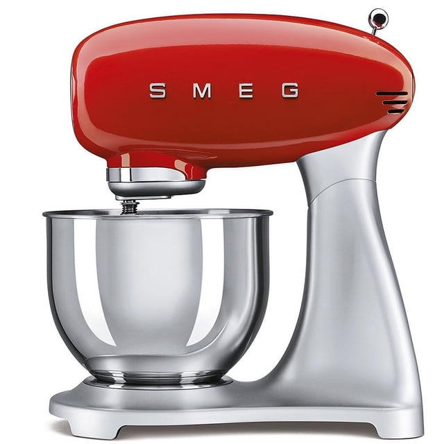 Batidora de Pedestal Smeg 10 velocidades Rojo