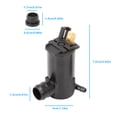 thumbnail image 3 of Wiper Fluid Washer Pump for Ranger XP 900 2015-2016 XP 1000 2018-2023 Crew XP 1000 2018-2023 Ranger Diesel HST 2014-2017 2205140, 3 of 7