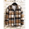 thumbnail image 3 of Mens Flannel Shirts Casual Button Down Long Sleeve Plaid Shirt with Pockets, 3 of 11