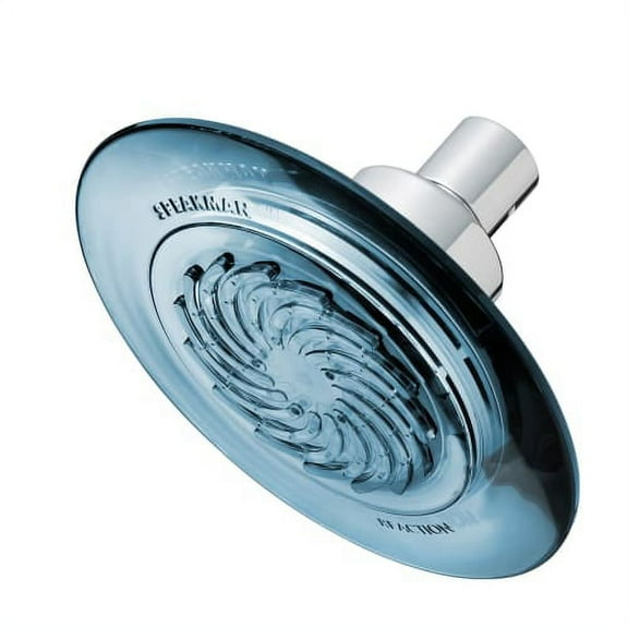Speakman Reaction Single Function Fixed Shower Head, 2.5 GPM, Dusk Blue