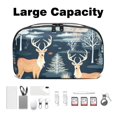 thumbnail image 3 of Christmas Waterproof Oxford Cloth Travel Case for Electronic Devices, USB Organizer, Charger Organizer Travel Case, Phone Cable Organizer - 5.9x9.44x3.14 in, 3 of 6