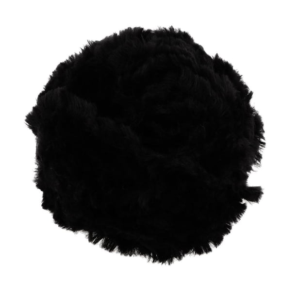 32 Metros De Hilo De Piel Suave Para Tejer A Ganchillo Negro Sunnimix Hilados de piel de punto