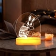 thumbnail image 5 of Decoration Rabbit Bedside Light Easter Bunny Lamp Cartoon Night Light Easter Party For Bedroom Children's Bedside Study, 5 of 5