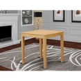 thumbnail image 3 of East West Furniture Pub 3-piece Wood Dining Set with Counter Chairs in Oak, 3 of 4