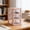 #02-Pink, variant on Stackable Desktop Drawer Storage Organizer, 3 Tier Clear Plastic Drawer Unit, Multipurpose Vanity Cosmetic and Office Desk, Pink Storage Drawers