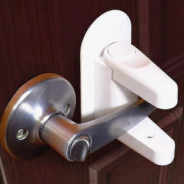 Child Safety Locks (4 Pcs) Baby Safety Lock Door Stopper With Vhb Adhesive - Anti-lock Child Safety Lockswhite