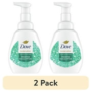 (2 pack) Dove Holiday Foaming Hand Wash Frosted Eucalyptus All Skin, 10.1 oz