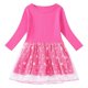 thumbnail image 1 of Odeerbi Niñas Manga Larga Vestido Tul Lentejuelas Primavera Otoño Algodón Cuello Redondo Malla Empalme Vestido Suelto, 1 of 3