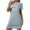 Blue-Christmas, variant on Xfvqtps Christmas Nightgown For Women Large Size Merry Christmas And Antlers Chest Print Short Sleeve Crewneck Solid Color Fashion Comfortable Soft Sleepshirts Green