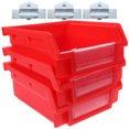 thumbnail image 1 of WRISTBIQUE 3Pcs Pegboard Wall Bins in Red for Convenient Tool Storage and Display, 1 of 6