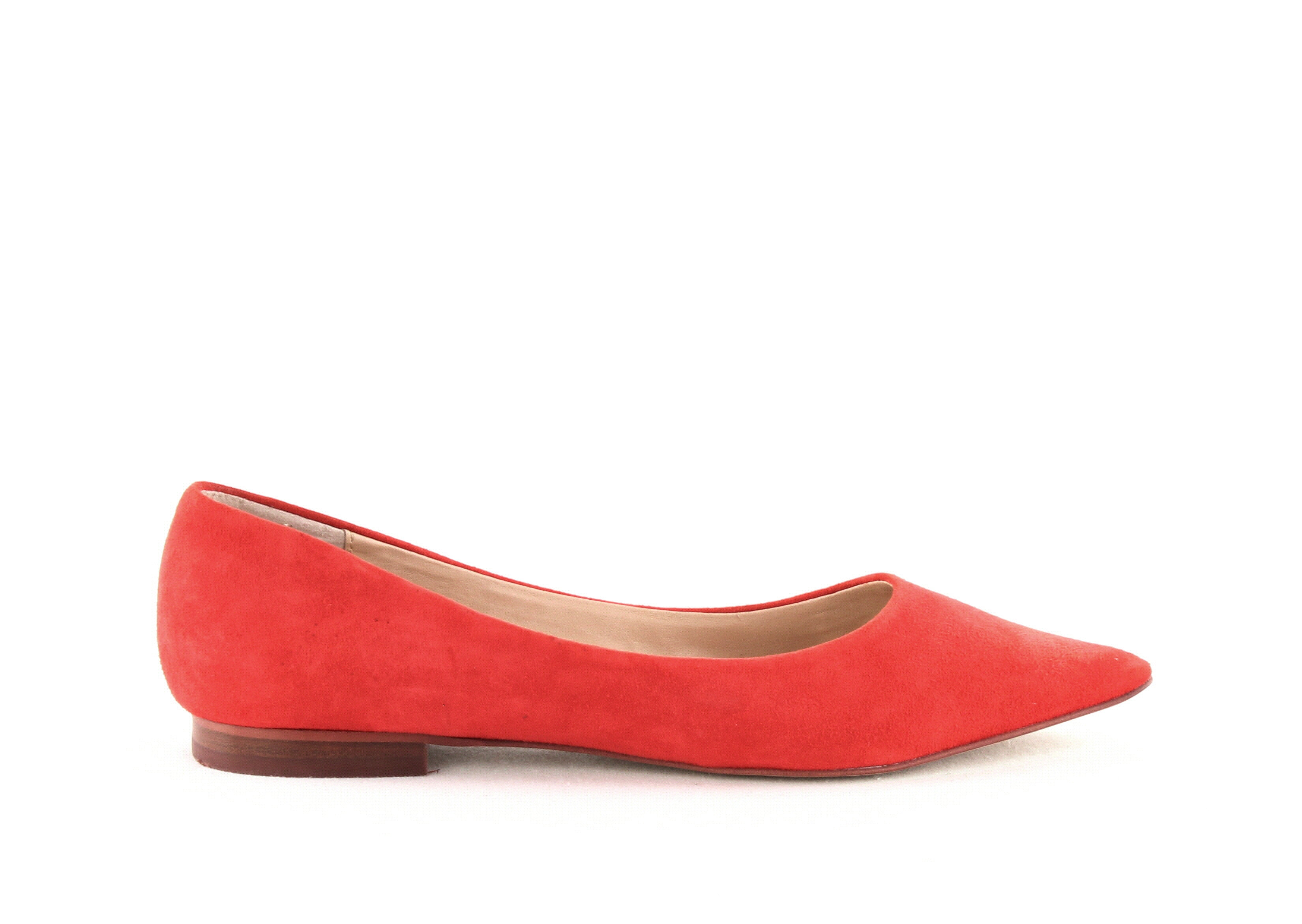 red suede flats