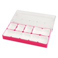 thumbnail image 3 of Caja de almacenamiento para piezas de reloj, soporte de mecanismo de relojería, a prueba de polvo, caja de joyería, almacenamiento rosa rosa, 3 of 9