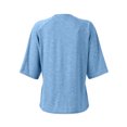 thumbnail image 2 of OIOLOYJM Womens Mastectomy Shirts with Drain Pockets Tear Away Side Snap Post Shoulder Surgery Shirts Chemo Port Dialysis T Shirt Dressy Casual Cozy Blouses Sky Blue 2XL, 2 of 7