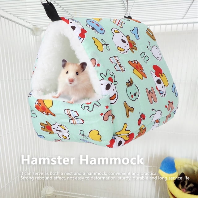 Hamster Hammock, Green Hamster Hanging House, For Small Pets Squirrel