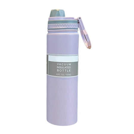 

Simple & Modern Water Bottle Large Capacity Water Bottle for Picnic Sports Travel Business Purple 750Ml