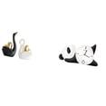 thumbnail image 1 of estatua de cisne,Estatuas y figuritas de cisne de cerámica modernas Esculturas,Escultura de animales Decoración centro de mesa,Reloj de pared,Reloj de pared Panda Decoración del hogar Lindo, 1 of 8