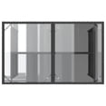 thumbnail image 5 of vidaXL Garden Table with Glass Top Black 110x68x70 cm Poly Rattan, 5 of 5