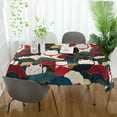 thumbnail image 3 of Yayeee Tablecloths 60" x 120" Rectangle Wrinkle Resistant Party Table Cover, White Lucky Cat, 3 of 8