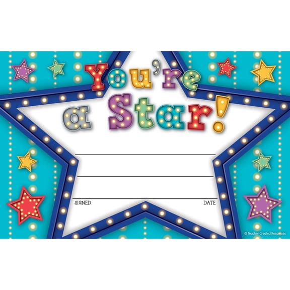 Marquee You're a Star Awards by Teacher Created Resources