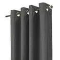 thumbnail image 2 of Loft Living Elba Blackout Grommet Indoor Curtain 52 x 63 in Charcoal, 2 of 5