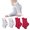 4 Pairs White Pink, variant on 4 Pairs Open Toe Adjustable Ankle Brace Compression Sleeves with Arch Support for Women & Men , Relief for Swelling, Plantar Fasciitis, and Sprains – Step into Comfort and Stability