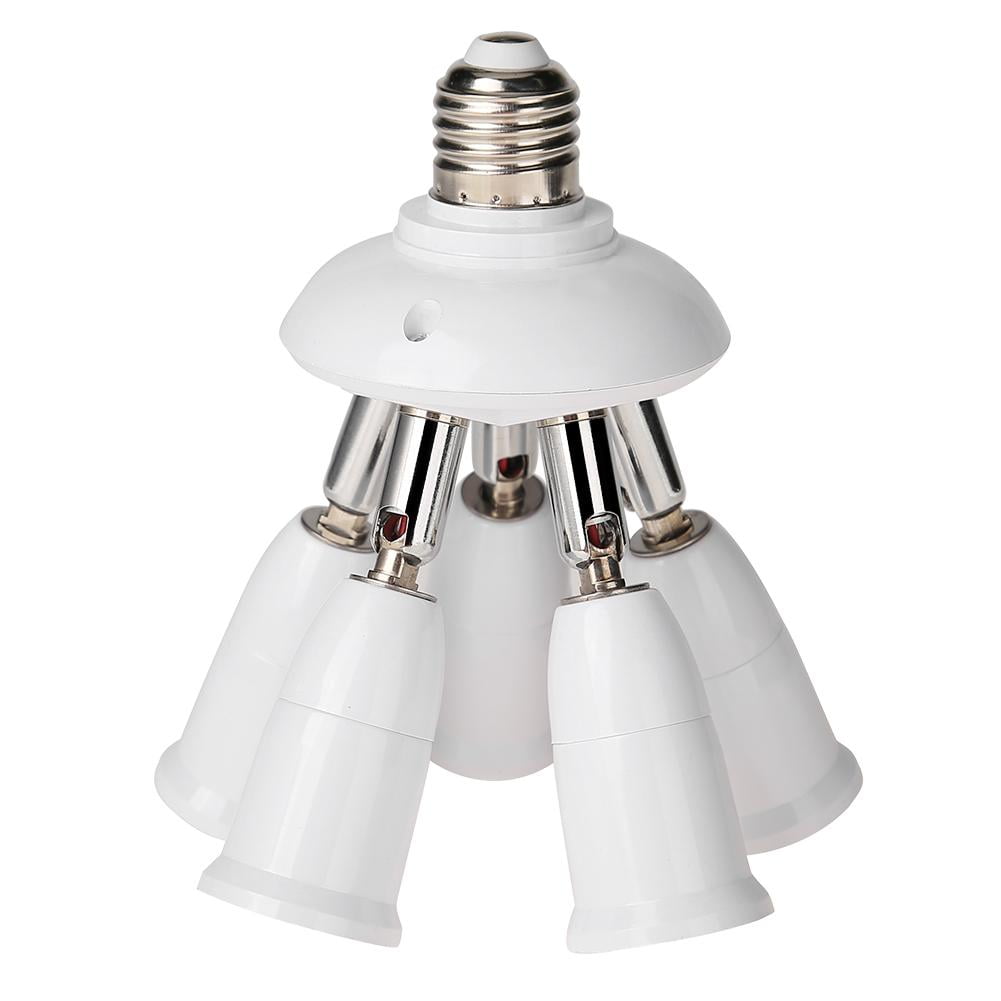 5/7 in1 E27 LED Light Lamp Socket Splitter Bulb Base Adapter Holder Converter