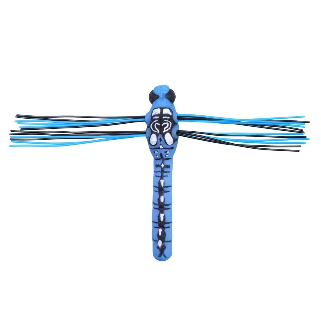 (2 pack) Lunkerhunt Dragonfly Lure with Double Skirted Wings | Perfect Topwater Fishing Lures for Bass, Trouth and Pike, Weedless Bait (Dasher)