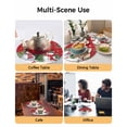 thumbnail image 2 of 13 Inch Round Placemats Set of 6, Red Snowman Christmas Non Slip Heat Insulation PP Table Mats, Xmas Tree Snowflake Winter Branches Washable Place Mats for Kitchen Dining Party Table Decor, 2 of 7