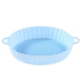 thumbnail image 2 of 2 Pcs Friteuses à Air Chaud Pot en Silicone Réutilisable Friteuses à Air Four Plateau de Cuisson Moule à Gâteau Rond Accessoires pour Friteuse à Air Chaud, 2 of 2