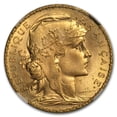 thumbnail image 2 of 1908 France Gold 20 Francs Rooster MS-65 NGC, 2 of 3
