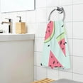thumbnail image 6 of SKYSONIC 2 PCS Hand Towels, Watermelon Pattern 16 x 28 Inch Soft Highly Absorbent Cotton Bathroom Towels for Bathroom Ktichen Travel SPA Gym, 6 of 7