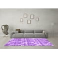 thumbnail image 3 of Ahgly Company Indoor Round Abstract Purple Contemporary Area Rugs, 6' Round, 3 of 4