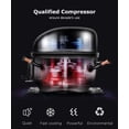 thumbnail image 6 of Northair Beverage Refrigerator Cooler 100 Can Mini Fridge Glass Door with 7 temp settings Glass Door Small Drink Dispenser Machine 32F- 61F, 6 of 7