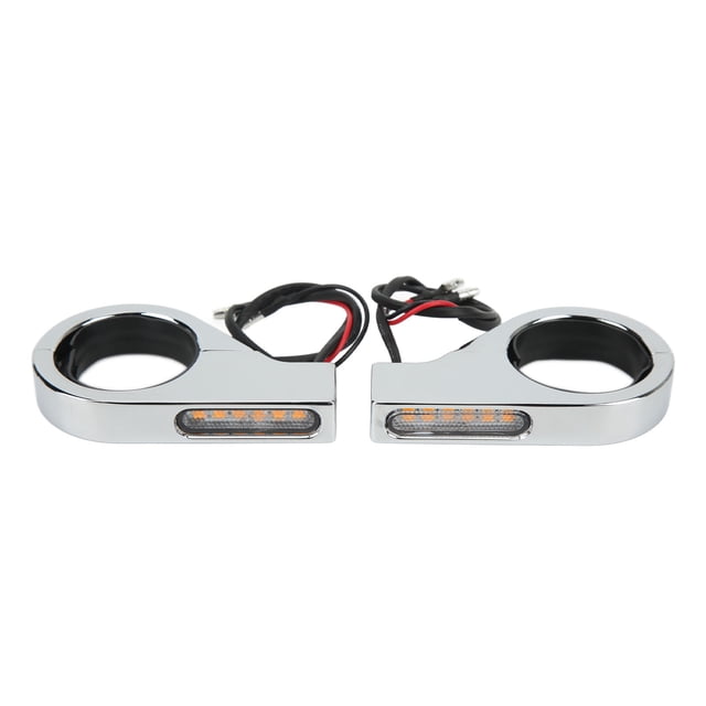Luz de Señal de LED Universal Brillante A Prueba de Agua Para Motocicleta 12V, Para Tomas de Horquilla de 41 mm