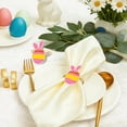 thumbnail image 6 of LEFTHIGH Home Easter Egg Metal Napkin Ring - 1.5 Inch Colorful Cute Bunny Buckle for Western Restaurant, Family Table Setting, Party Decor Home Needs, 6 of 6