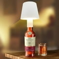 thumbnail image 5 of Grey Ghost Gear Modern Cordless White Table Lamp with White Pleated Shade, 5 of 10