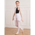 thumbnail image 6 of Alvivi Kids Girls Figure Ice Skating Dress Ballet Dance Gymnastic Tutu Leotard Dancewear 6-16 White&Black 10, 6 of 7