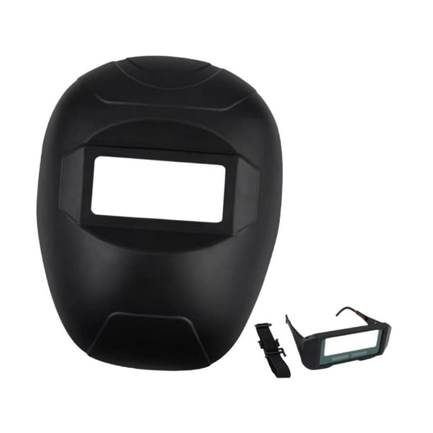 Cubierta para soldar, capucha facial, cubierta para soldador con gafas de oscurecimiento automático, protector ocular desmontable