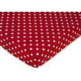 thumbnail image 5 of Sweet Jojo Designs Little Ladybug Red and White Fitted Crib Sheet, 5 of 6
