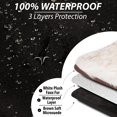thumbnail image 3 of Waterproof Faux Fur Dog Blanket - Waterproof Dog Blanket for Bed, Couch or Dog Crate - White [50"x60"] C97, 3 of 3