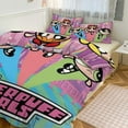 thumbnail image 6 of The Powerpuff Girls 3 Pieces Bedding Set 3D Printed Lightweight Bed Quilt Set Comforter Cover Set for Girls Kids Teens, 1 Quilt Cover 2 Pillowcases 90"x90", 6 of 8