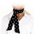 thumbnail image 3 of Unique Bargains 1 Pc Scarf Headband Printed Pattern Neck Scarf for Women Black White, 3 of 5