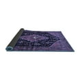 thumbnail image 2 of Ahgly Company Indoor Round Medallion Blue Traditional Area Rugs, 6' Round, 2 of 4