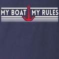 thumbnail image 3 of CafePress - My Boat My Rules Long Sleeve T Shirt - Long Sleeve Dark T-Shirt, 3 of 4